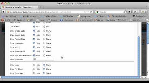 Joomla Articles Setup Default-Global Configuration Visual Guide