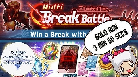 SAO MD - Limit Break Battle Part 1 (R5 Run) - Solo Play (Master+2)