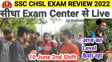 SSC CHSL Exam Review 2022|SSC CHSL 10th june 2nd Shift Exam Review l Analyslis l#asinstitute