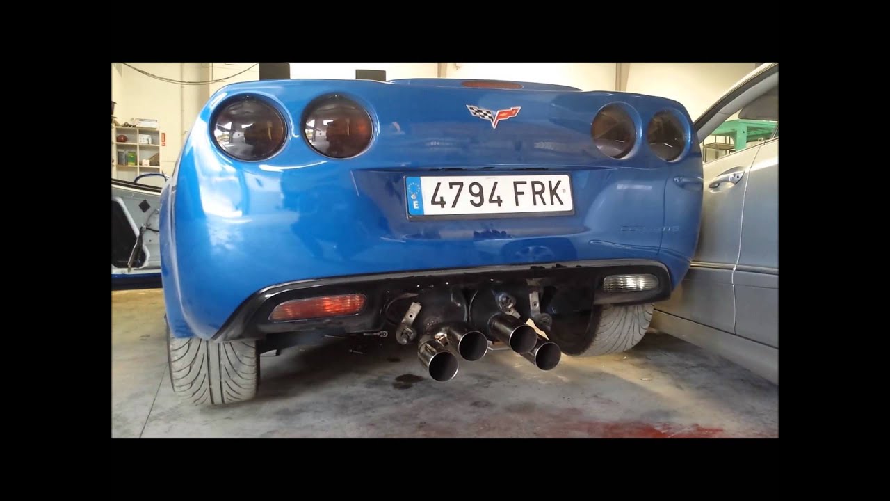Before and After Exhaust Sound Corvette C6 Loud Sound YouTube