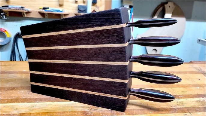 Walnut DIY Knife Block Plans  WoodWorkers Guild of America