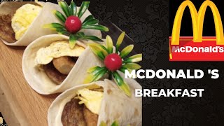 McDonald's Wrap: Breakfast | فطور ماكدونالدز#breakfast #fastfood #food