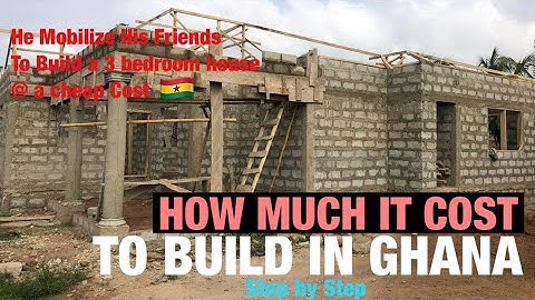 Cost Of Building A Three (3) Bedroom House In Ghana 🇬🇭| From Foundation to Roofing | Single Storey