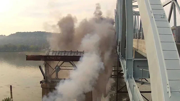 Milton-Madison Bridge Span Demolition - Blast#3  Sept 5, 2013