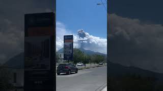 Explosión volcán de pacaya, nadie detiene a la naturaleza, #megaexplosión