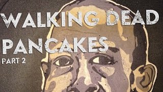 The Walking Dead pancake art (Morgan, Eugene, Abraham)