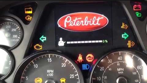 Peterbilt 579 Engine light clearing procedure