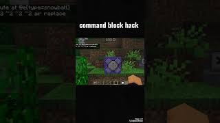 command block hack with snowball #minecraft #gaming