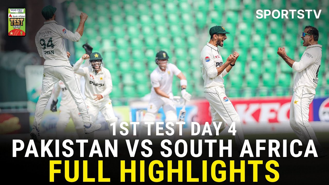 Full Highlights | Pakistan vs South Africa Test Series 2025 | 1st Test Day 4 | PCB | M3U1U