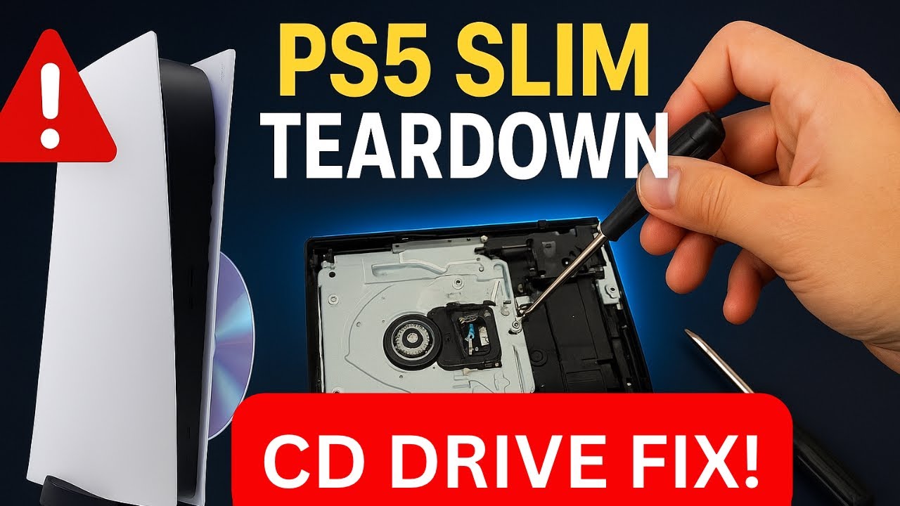 PS5 Slim CD Drive Noise Fix | Full Teardown & Repair 🔧||PJDG REPAIR HUB ||