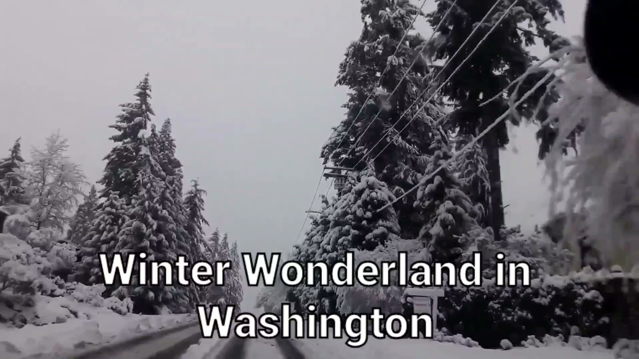 Winter Wonderland in Washington - YouTube
