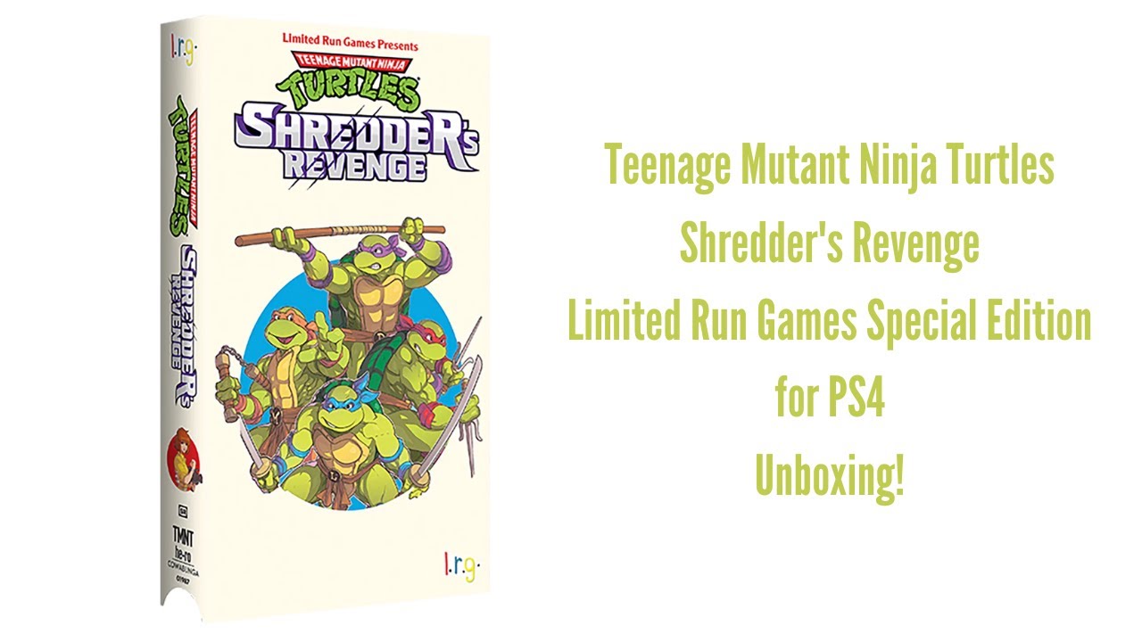 Teenage Mutant Ninja Turtles Shredder's Revenge Limited Run Games Special Edition for PS4