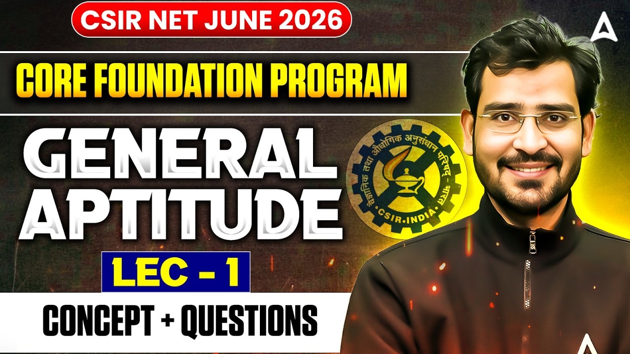 CSIR NET General Aptitude | CSIR NET General Aptitude Concept And MCQ's ...