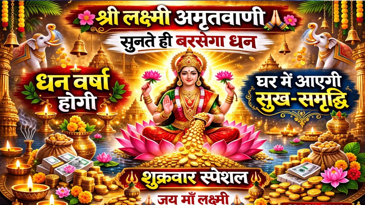 श्री लक्ष्मी अमृतवाणी 🙏 सुनते ही बरसेगा धन | घर में आएगी सुख-समृद्धि | Kamakhya Bhakti Darshn
