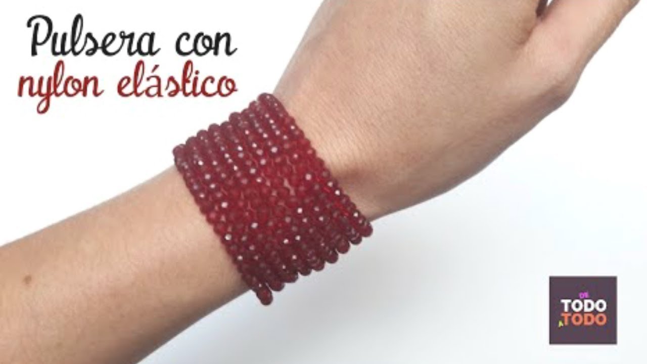 Brazalete tejido en hilo elastico 