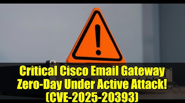 Critical Cisco Email Gateway Zero-Day Under Active Attack! (CVE-2025-20393)