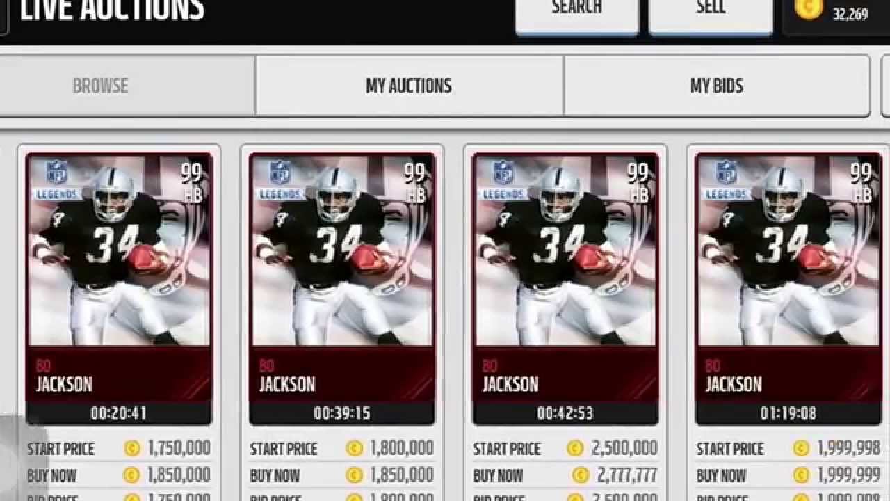 Madden Mobile:Bo Jackson - YouTube