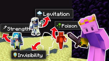 Minecraft Manhunt, But Crouching gives Hunters RANDOM Effects