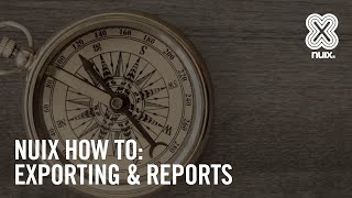 Exporting and Reports
