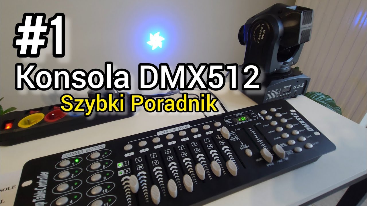 DMX512 Konsola dodawanie Scen, Tworzenie Pierwszego Show. Kontroler DMX512 Wskazówki na początek. 😅🤫