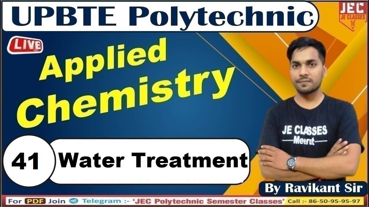 41 UPBTE Polytechnic 1st semester Applied Chemistry Water Treatment