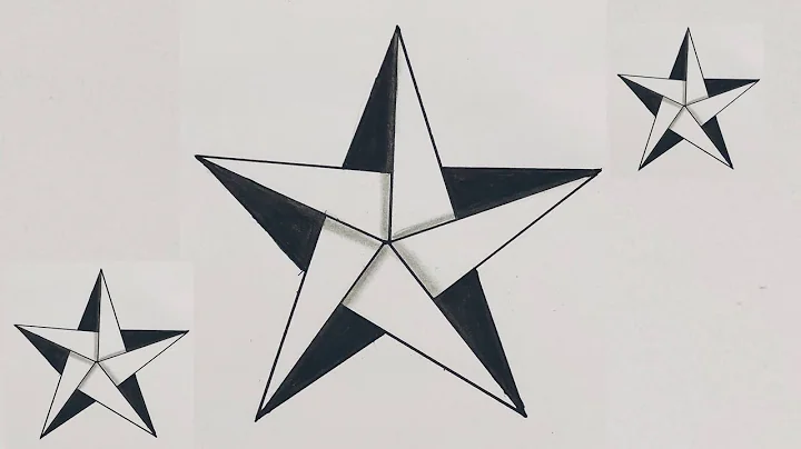 ⭐ 3D Star Drawing Tutorial | Easy Optical Illusion Star Art | Step by Step 💫