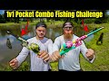 POCKET COMBO Fishing Challenge in Backyard Pond (LOJO vs AYO Fishing)