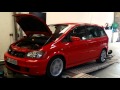 Flame Red Vauxhall Zafira Gsi On The Rolling Road At Avon Tuning.