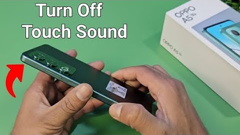 OPPO A5 5G: Hoe schakel je het aanraakgeluid uit?