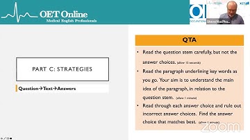 OETONLINE Prep Hour with Steve Reading Part C