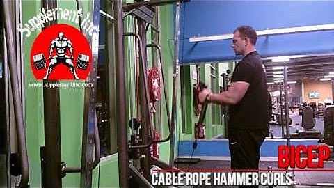 Biceps - Cable Rope Hammer Curl Exercise Demo and Video @ Supplement Inc