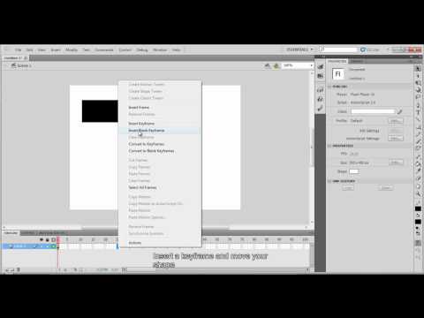 TUTORIAL FLASH CS5 - How to create a Classic Tween HD