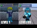 LEVEL 1 NOOB VS LEVEL 99 PRO MANY MONEY in Jailbreak (Blockman go)