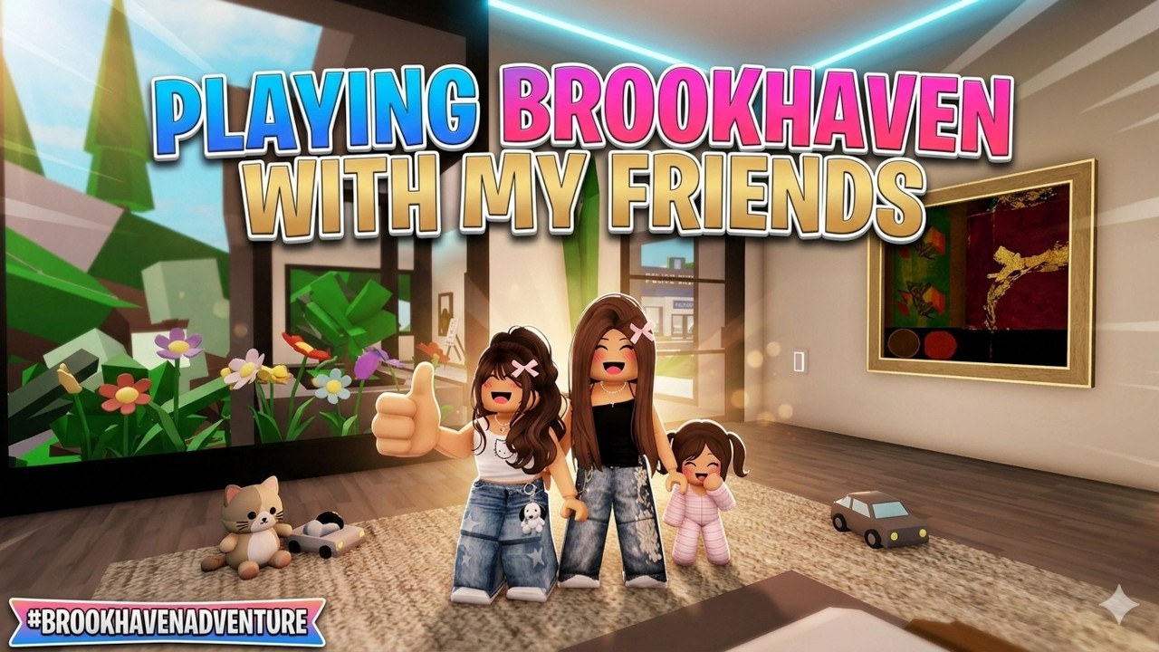PLAYING BROOKHAVEN WITH MY FRIENDS Alena and Princess #andriana #roblox #brookhaven