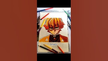 Drawing Demon Slayer characters from memory