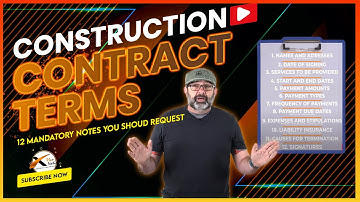 Construction Contract Terms Explained - 12 Must Have Terms In Your  Contract