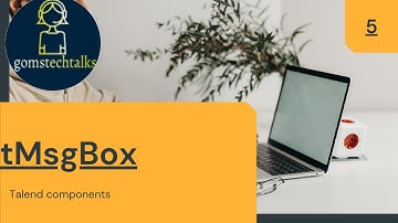 tMsgBox Component in Talend to display a message