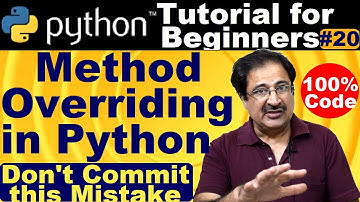 Method Overriding in Python using super keyword | Python tutorial for beginners #20