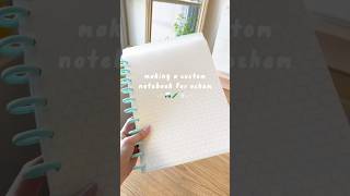 Making a custom disc bound notebook for ochem ⌬ #ochem #chemistrystudent  #schoolsupplies