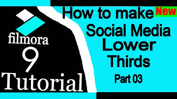 How to make lower thirds wondershare filmora