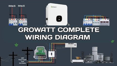 Growatt 10KW OnGrid  Inverter installation | Growatt solar Inverter Wiring Diagram Complete