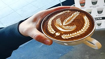Barista Latte Art Training Oddly Satisfying Video for Stress Relief Compilation! MUST SEE!! #122
