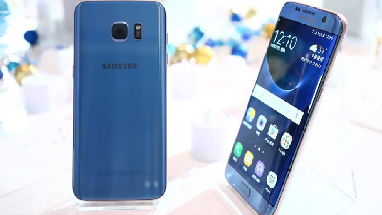 Blue Coral Samsung Galaxy S7 edge First Look