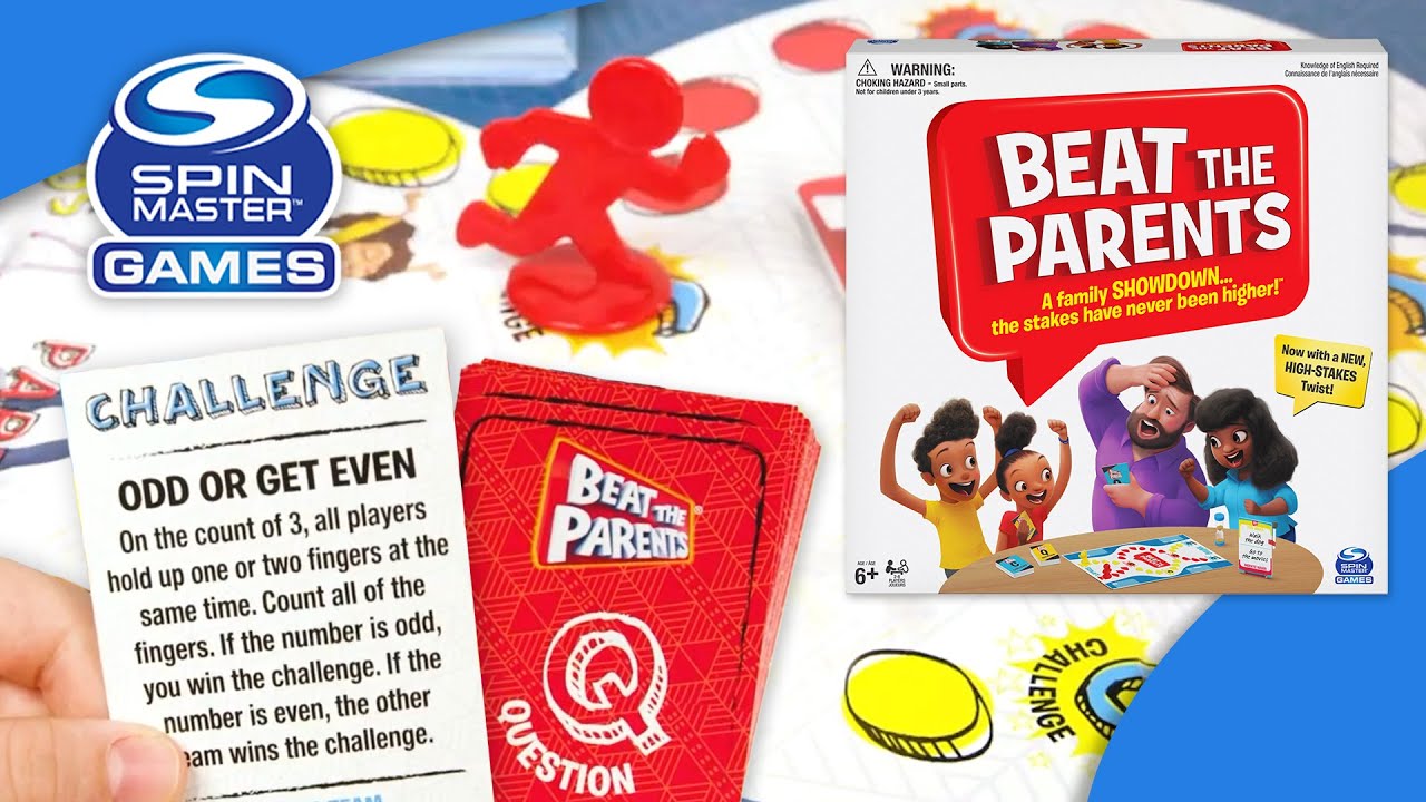  Spin Master Games Beat The Parents Family Challenge Board Game,  Multicolor (6023133) : Toys & Games