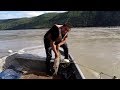 Joe Zuray Checks His Fish Net for King Salmon at Rapids