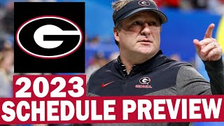 Georgia 2023 Schedule Preview