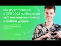 Как подготовиться к ОГЭ 2022 по биологии за 5 месяцев на &quot;отлично&quot; с любого уровня?