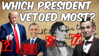 Every president ranked according to vetoed bills - 230 years of data by Civics Review 340 views 1 year ago 4 minutes, 27 seconds