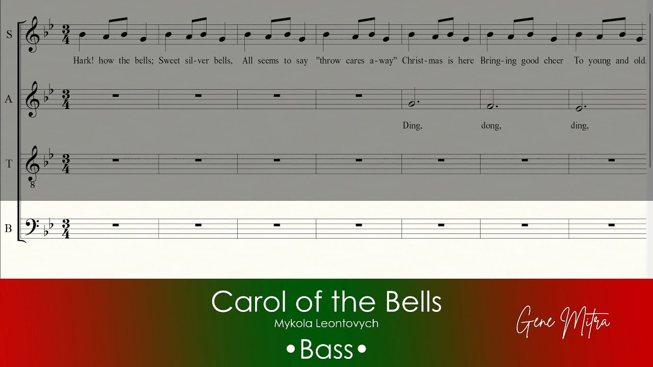 Carol of the Bells • Bass Guide - YouTube