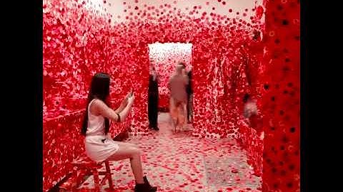 Flower Obsession an Interactive art installation by Yayoi Kusama